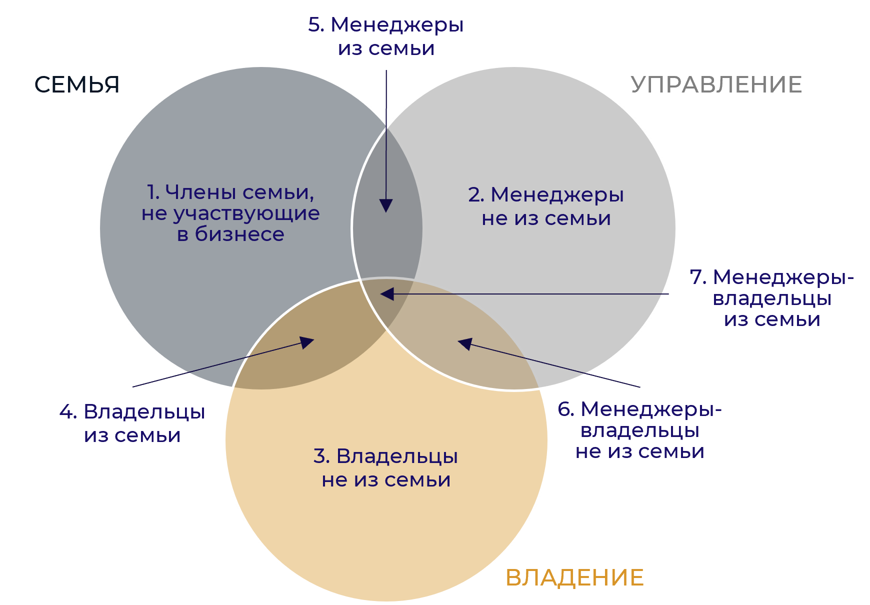 Модель трех кругов семейного бизнеса